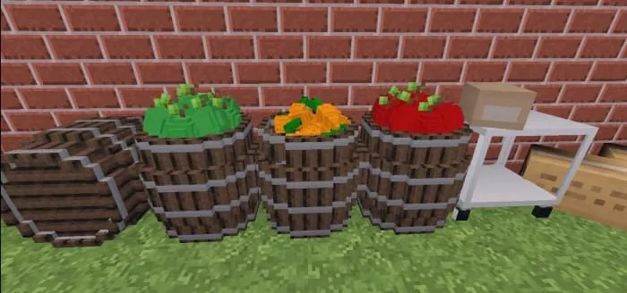 Бочки с овощами