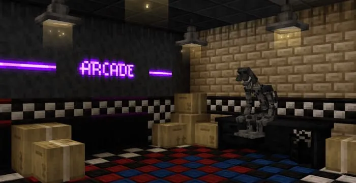 Эндоскелет из FNaF в Minecraft