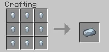 Крафт оловянного слитка