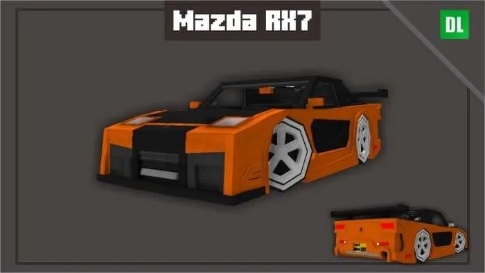 Mazda RX7 на дороге