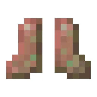 Менее окисленные медные ботинки