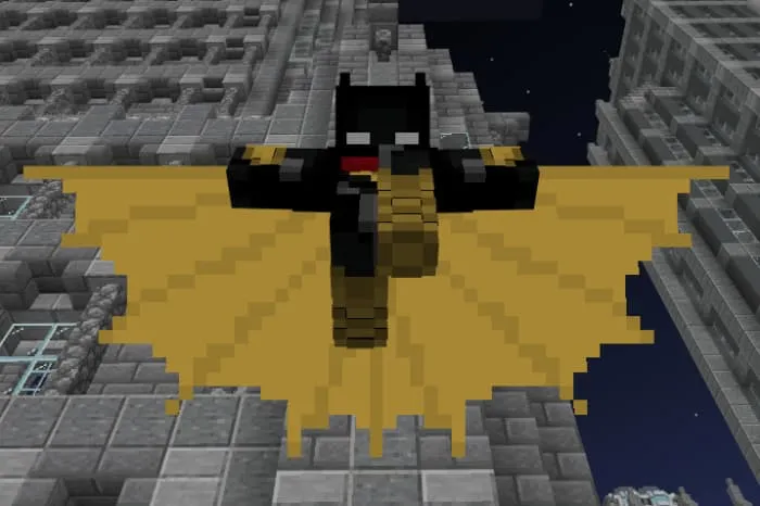 Посадка крыльев Бэтмена