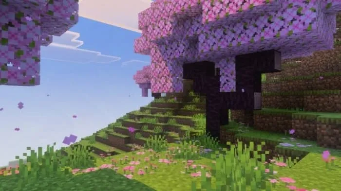 Ясный день в вишневой роще