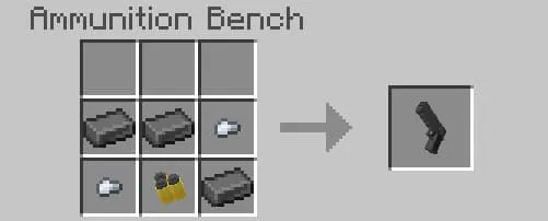 Крафт серого пистолета