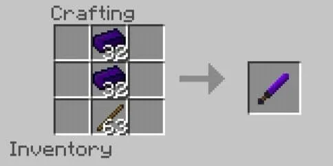 Крафт обсидианового меча