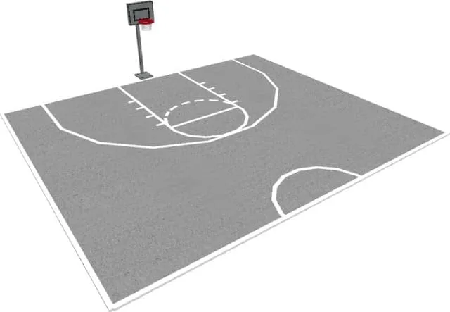 Половина баскетбольной площадки