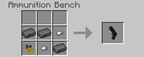 Крафт классического пистолета