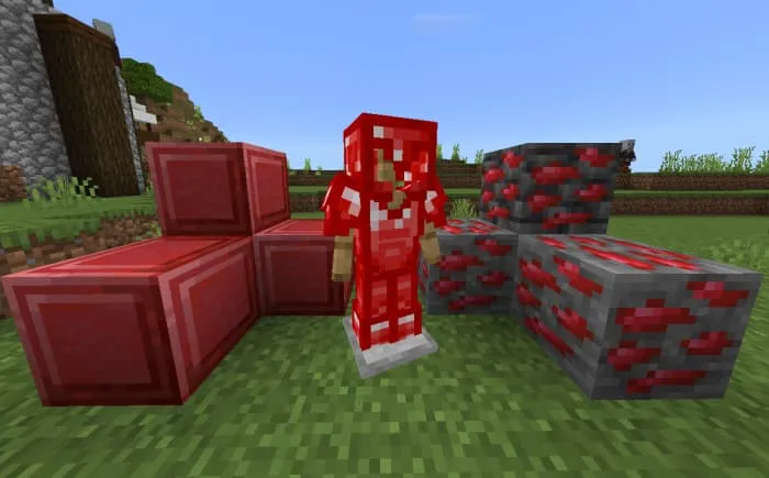 Блоки и доспехи из рубина