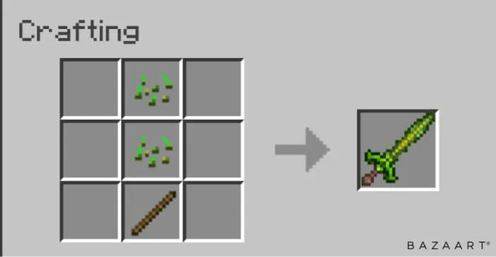 Крафт травяного меча