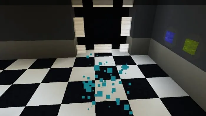 Голубые частицы, преследующие игрока