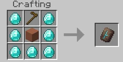 Новый крафт шаблона из мотыги и терракоты