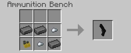 Крафт чёрного пистолета