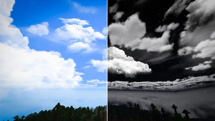 Дневное и ночное небо