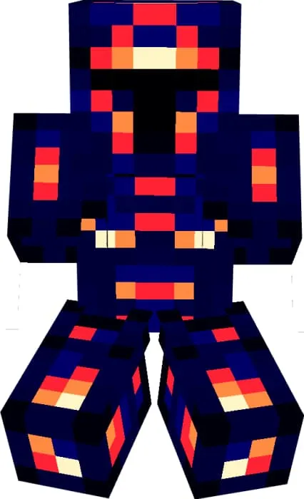 Комплект брони в синих и красных цветах