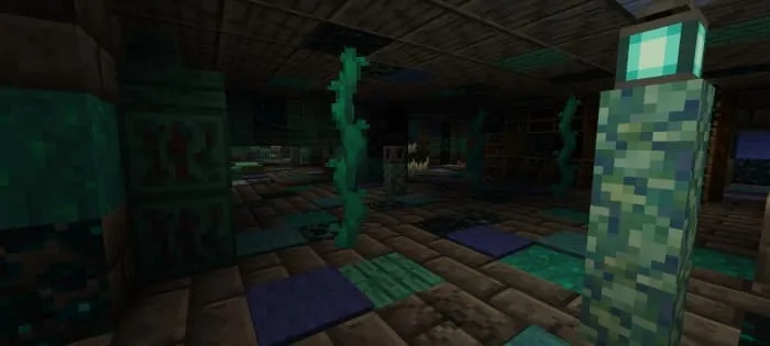 Жуткое помещение с растительностью