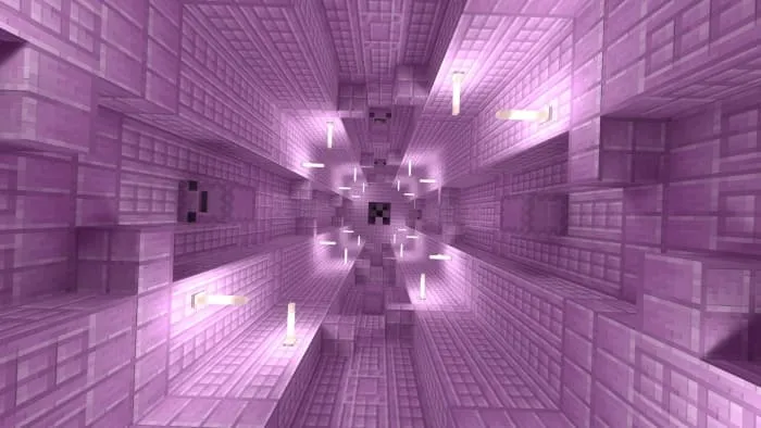 Город Края со святящимися стержнями Края