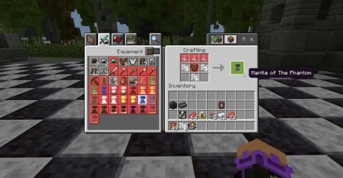 Фантомная мантия на верстаке