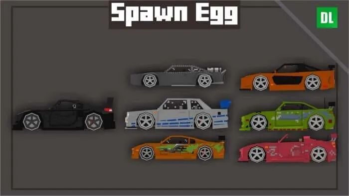 Яйца спауна автомобилей из мода