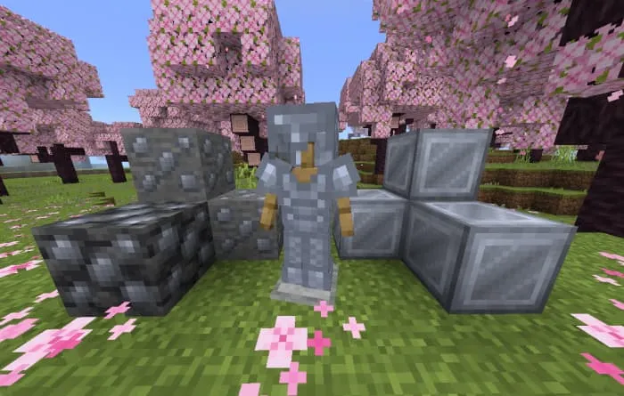 Серебряные доспехи и блоки