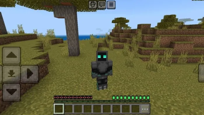 Робот с измененными текстурами здоровья и голода