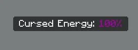 Индикатор проклятой энергии на экране