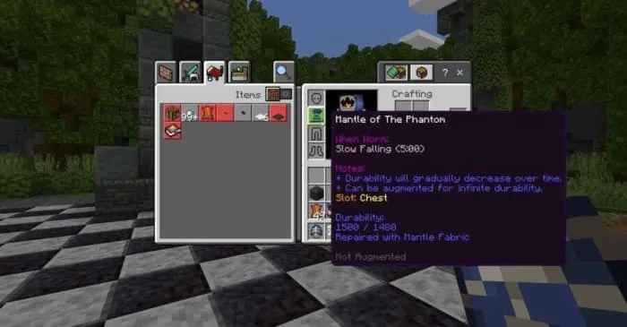 Описание эффектов мантии фантома