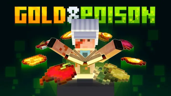 Золотые, обычные и гнилые продукты вокруг игрока