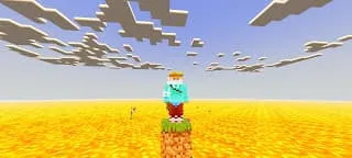 Один блок в мире с лавой