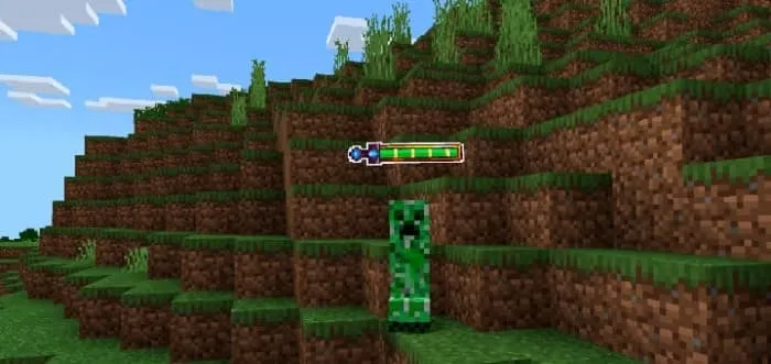 RPG-индикатор здоровья над крипером