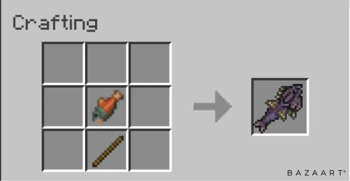 Крафт фиолетовой рыба - клаббера