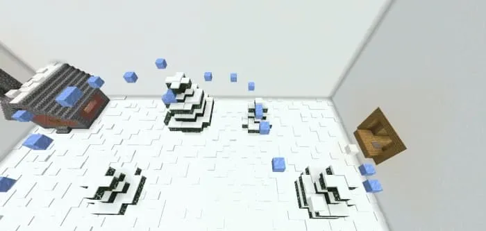 Зимний уровень паркура