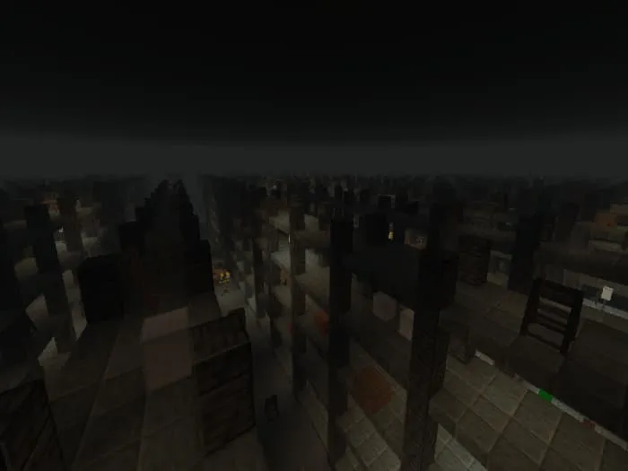 Темный подвал с опасностями