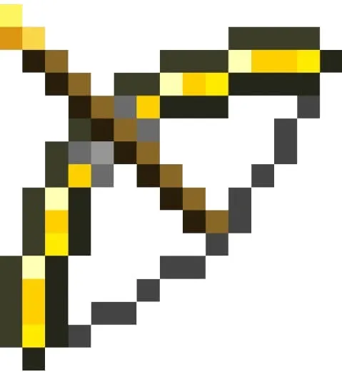 Золотой лук со стрелой