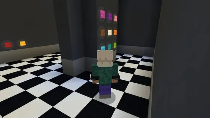 Выбор цвета робота в начальной комнате