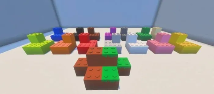 Разнообразие блоков в стиле LEGO