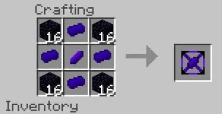 Крафт улучшенного обсидианового слитка