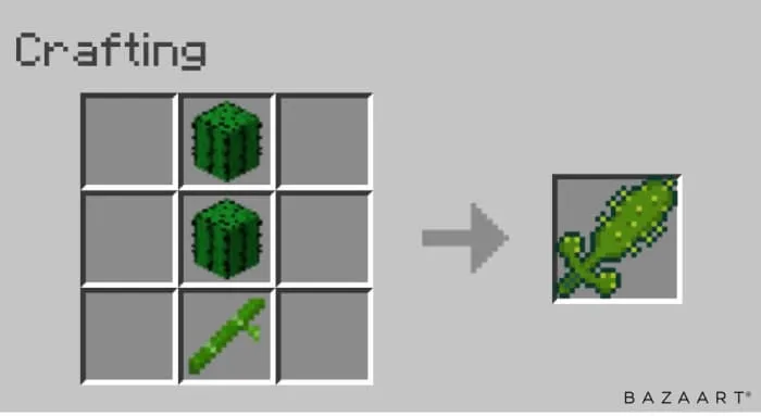 Крафт кактусового меча