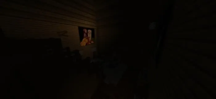 Картина в комнате без света