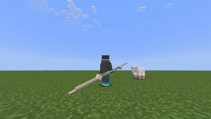 Длинное белое копье