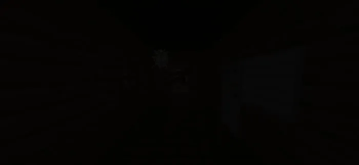 Локация без освещения в полной тьме