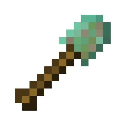 Окисленная медная лопата