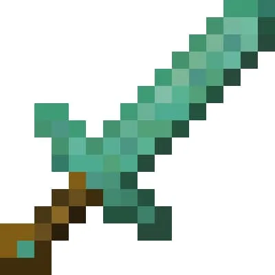 Полностью окисленный медный меч