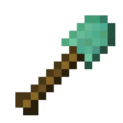 Полностью окисленная медная лопата