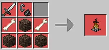 Крафт костра для телепорта