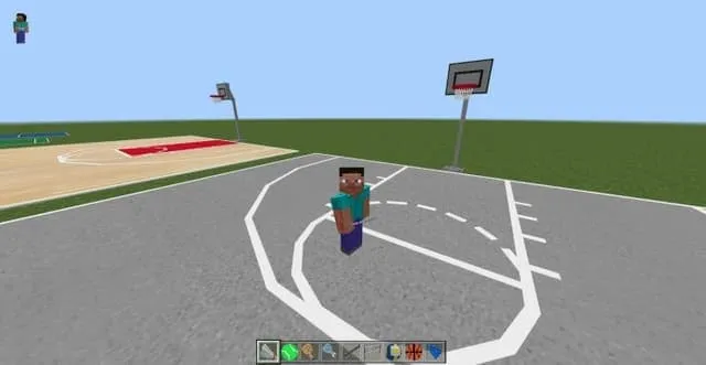 Половина баскетбольной площадки в мире