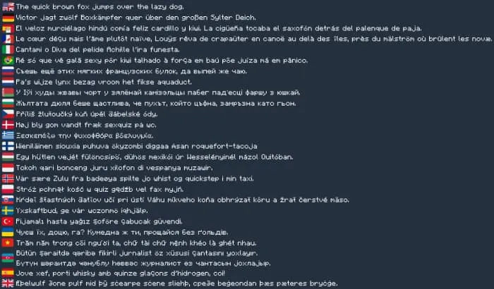 Обновленные шрифты Mojangles