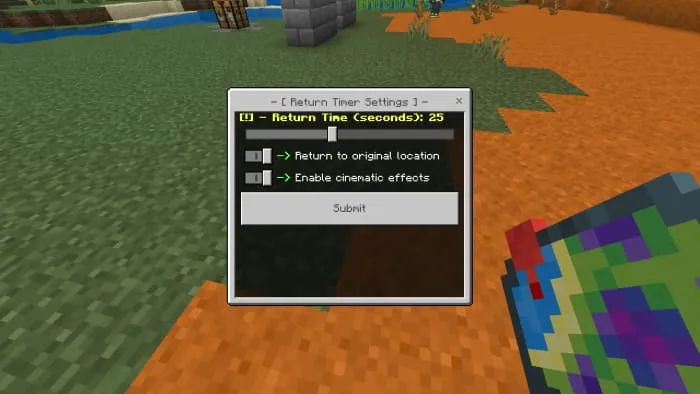 Настройки времени точки