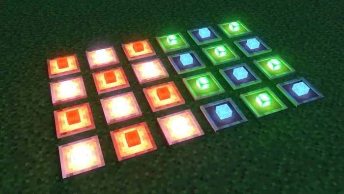 Свечение от предметов в рамках