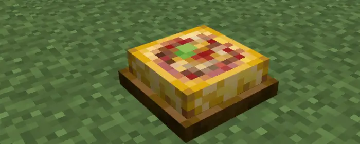 3D пирог из кукурузы, стоящий на траве