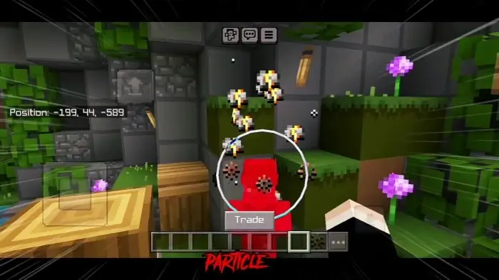 Игрок ударяет жителя возле каменной стены